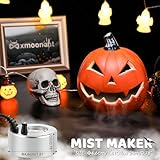 Mxmoonant Mist Maker 350ml/H, Halloween Party Ultrasonic Pond Fogger Aluminum Mister with Splash Guard for Water Fountain Rockery Holidays Decoration Humidifying Plant