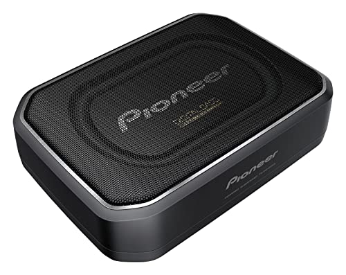 Pioneer TS-WX140DA 8” x 5-1/4” Compact Active Subwoofer with Built in Amplifier, 170 Watts Max Power, EV Optimized Sub, 3 Listening Modes - Deep, Dynamic and Natural for Enhanced Car Audio