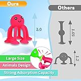 Suction Bath Toys for Kids, 18 Pcs Silicone Ocean Animal Suction Cup Toys with Eggshell & Bag, No Hole Mold Free Bath Toy, Sensory Window Building Toys for Toddlers Boys Girls 3 4 5 6 Year Old