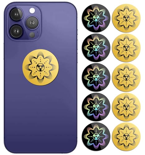 Stickers for Cell Phones/Laptops/Tablets/All Devices, 24K Gold Sticker(5Pcs) add Flash Stickers(5Pcs)