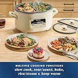 Crock-Pot MultiMeal Multicooker and Programmable Slow Cooker with Bake Function, Oat Milk