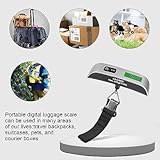 2-Pack Travel Digital Luggage Scale - Portable Luggage Scale -Luggage Scales for Suitcases - Ideal for Travel Scale Luggage Weight - 110LB/50KG, Includes Battery - Temperature Display Luggage Scale