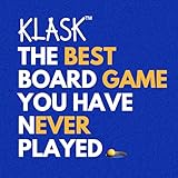 KLASK: The Magnetic Award-Winning Party Game of Skill - for Kids and Adults of All Ages That’s Half Foosball, Half Air Hockey