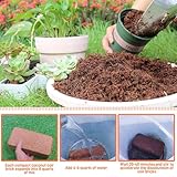 Coco Coir Brick for Plants- 27 Pack Coconut Coir Bricks Premium 100% Organic Peat Moss Mix with Low EC & pH Balance, Fiber Coconut Husk for Planting, Gardening, Potting Soil Substrate