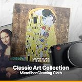 Extra Large [5 Pack] World Best Classic Art Collection - Ultra Premium Quality Clean & Clear Microfiber Cleaning Cloths (Best for Camera Lens, Glasses, Screens, and All Lens.)