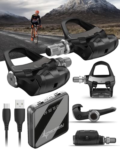 Garmin Rally RK200 Dual-Sensing Power Meter Pedals, Advanced Cycling Dynamics, Left/Right Balance, Look KEO Cleat Compatible, Transferable Between Bikes with Wearable4U PowerBank Bundle