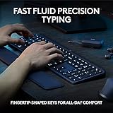 Logitech MX Keys S Wireless Keyboard, Low Profile, Fluid Precise Quiet Typing, Programmable Keys, Backlighting, Bluetooth, USB C Rechargeable, for Windows PC, Linux, Chrome, Mac - Graphite