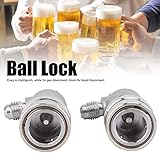 Ball Lock Disconnect, Gas & Liquid Keg Fittings Beer Quick Connector Stainless Steel Beer Keg Coupler