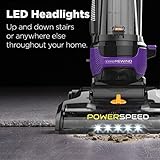 Eureka Powerful Lightweight Upright Vacuum Carpet and Floor, PowerSpeed NEU202 with Automatic Cord Rewind, Purple