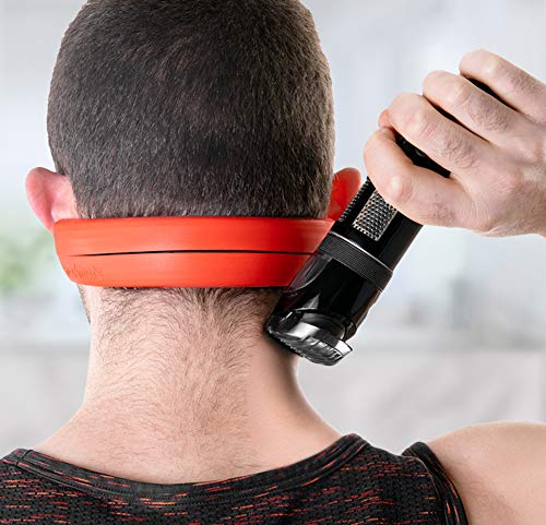 NEKMATE The Original Neckline Shaving Template | Hair Cutting Guide for Self Haircut | DIY Self Haircutting System | Shave the Back of Your Neck | Durable High-Grade Silicone Stencil