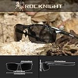 ROCKNIGHT Mens Sunglasses Polarized UV400 Hiking Rimless Sports Outdoor Fishing