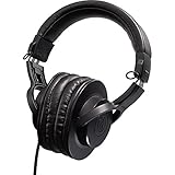 Audio-Technica ATH-M20x Professional Studio Monitor Headphones, Black (AUD ATHM20X)