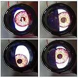 Devil Eyes Light for Cars, 12v LED Devil Eye Demon Evil Eye Headlight, Dynamic Devil Eye Car Headlights with Adjustable Eye Pattern, Mini Projector Lens Light Controlled by Mobile Phone for Any Car