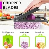 MAIPOR Vegetable/Pro Onion Chopper, Multifunctional 13 in 1 Food Chopper, Kitchen Vegetable Slicer Dicer Cutter With 8 Blades,Veggie, Carrot and Garlic Chopper With Container (Gray)