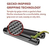 Setex Gecko Grip Temple Tip Grips for Glasses, (2 Black Pairs) USA Made, Innovative Microstructured Fibers Tips, 49mm Length & 7mm Width