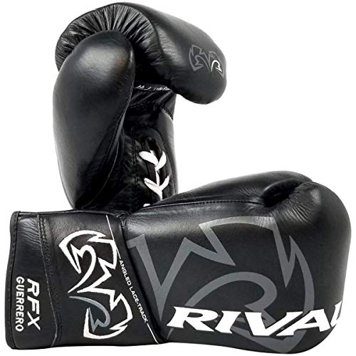 RIVAL Boxing RFX-Guerrero Pro Fight Gloves, HDEF Hard, Lace-up Closure, Stiffer & Firmer Feel, Approved for Competition