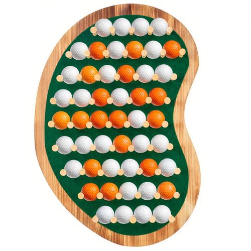40 Golf Ball Collection Display Case Cabinet Holder Rack Wall Mount Golf Gifts for The Golf Enthusiast - Golf Display Box Unique Putting Green Shape