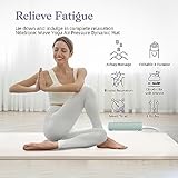 Full Body Massage Mat, Massage Pad for Bed, Massager with Smart App for Neck and Back, Thighs, Legs - Relax and Rejuvenate with 3 Modes for Restful Sleep - Portable and Foldable Design for Home Use