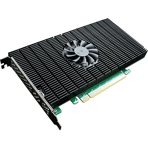 HighPoint 4-Port M.2 SSD7105 PCIe Gen3 Bootable NVMe RAID Controller for Windows & Linux Systems.