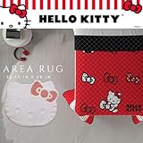 Franco Collectibles Hello Kitty Poly Tufted Non Slip Plush Area Rug, Bedroom/Bathroom, (Officially Licensed Product)