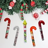 Hershey's Stocking Stuffer Candy Cane Tube Variety 5 Pack- Hershey Kisses Christmas Candy Cane, Grinch Hershey Kisses, Candy Cane Kisses, Kit Kat, and Reese's Christmas Candy Stocking Stuffer