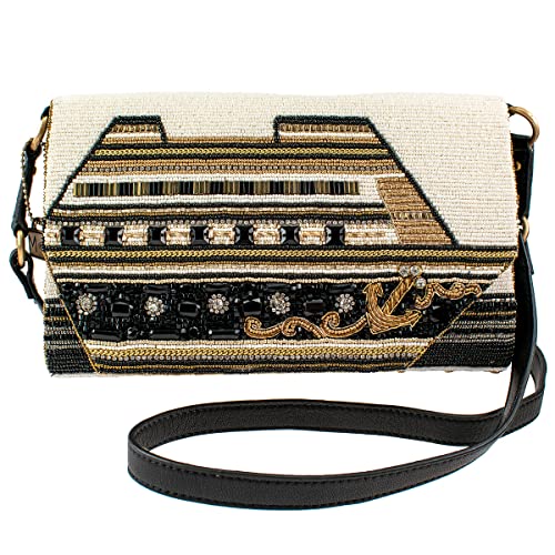 Mary Frances On the Sea Beaded Cruise Ship Crossbody Clutch Handbag, Mjulti