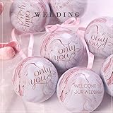 OSALAD Pink Marble Tinplate Ball Wedding Decoration Packaging Gift Box Boite Dragees Candy Box