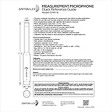 Dayton Audio EMM-6 Precision Omnidirectional Electret Condenser Microphone for Room Acoustic Analyzers and Audio Measurement Systems, Calibration Data File with Response Graph Included