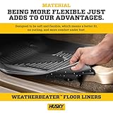 Husky Liners Weatherbeater Floor Mats | Fits 2017-2022 Nissan Rogue Sport | Front & 2nd Row, 2-pc Black - 99451