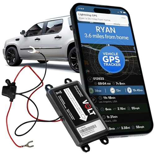 Lightning GPS Easy Wired 4G Vehicle GPS Tracker – Hardwired Hidden Tracking Device, Waterproof, Covert, Real-Time Fleet Security for Cars, Trucks, Motorcycles & Vehicles - Subscription Required