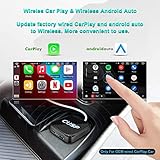 2023 Car Play AI AS Android Smart Box Dongle USB Video YouTube Netflix Qualcomm 8 core CUSP 8G+128G LTE+Wireless Car Play and Android Auto Only for OEM Wired CarPlay Cars