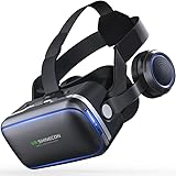 VR Shinecon Virtual Reality Glasses for Gaming, Head Mounted 3D VR Headset