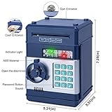 Piggy Bank for Boys,Refasy Electronic Piggy Banks Password Money Saving Box Gifts for 11 Year Old Boy Money Bank Toy Birthday Gifts for Boys Girls Kids Safe Cash Coin Can(Navy)