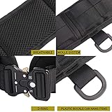 HLYQE Tactical Battle Belt Set War Belt Condor Belt Military Wasit Belt with Mesh and Lining Thickening EVA MOLLE Belt for Shooting War Game Paintball Hunting Sports Outdoor (Army Green)