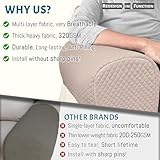 Roytub Stretch Couch Arm Covers, Breathable Armrest Covers for Sofas and Chairs Arm Covers Keep Home Clean, Scratch-Resistant Sofa Arm Covers Protect and Decorate Your Sofa(Large, Sand, 2PCS)