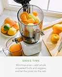 Nama J2 Cold Press Juicer – Self Feeding for Hands-Free Operation with Wide Mouth Hopper for Whole Recipe Loading, Zero Waste Masticating Juicer For More Juice, Less Pulp – Easy Cleanup & Assembly