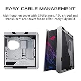 ASUS ROG Strix Helios GX601 White Edition RGB Mid-Tower Computer Case for ATX/EATX Motherboards with tempered glass, aluminum frame, GPU braces, 420mm radiator support and Aura Sync