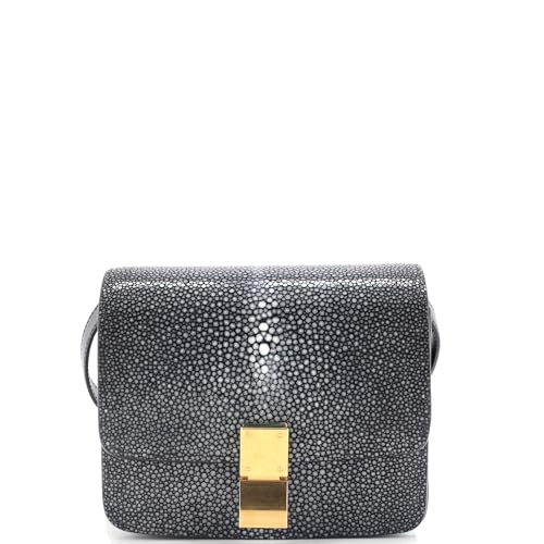 Celine, Pre-Loved Classic Box Bag Stingray Small, Black