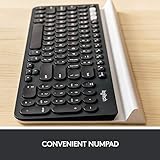 Logitech K780 Multi-Device Wireless Keyboard for Computer, Phone and Tablet – FLOW Cross-Computer Control Compatible – Speckles