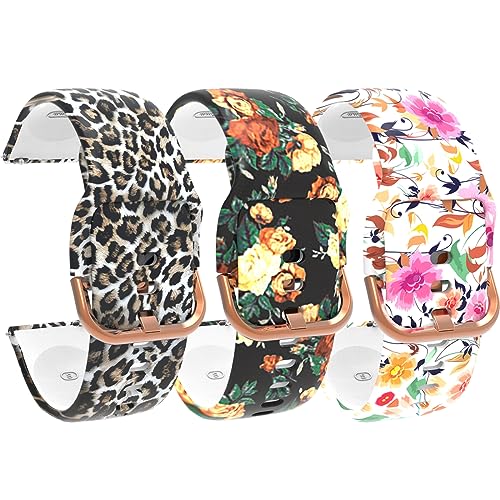 Chofit Compatible with ID208 BT - ENOMIR/Aeac/Konitee/FACOI/VRPEFIT Watch Band,Soft Silicone Pattern Wristband Quick Release Replacement Bracelet Strap ID208BT Smartwatch Accessories (3PACKSA)