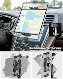 woleyi CD Slot Tablet Holder for Car - [Height Adjustable] Car Tablet Mount CD Player, Ultra Sturdy Car CD Tray Tablet Stand for iPad Pro 12.9 Air Mini, Galaxy Tabs, Cell Phones, Fire, 4-13" Devices