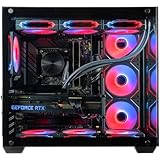 Panorama Gaming PC Desktop (NVD GeForce RTX 5080, Intel 24-Core i9-14900KF Processor, 96GB RAM, 2x2TB NVMe Gen4 SSD, WiFi 6E, Windows 11 Professional) Best High-Airflow RGB Tower Gamer Computer 2024