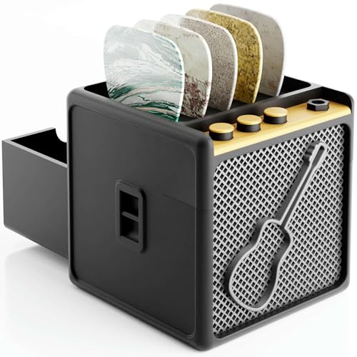 HOTCAN Guitar Pick Display Holder - Stylish Organizer for Music Enthusiasts and Musicians (Black)