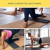 Performance Yoga Knee Pad Cushion - Extra Thick Padding For Knees, Elbows, and Wrists | Reversible, Non-Slip, Sweat-Resistant | Made By Yoga Instructors (Wild Lotus with Alignment Lines)