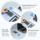 XPPen Mini Keydial ACK05 Wireless Shortcut Keyboard Bluetooth Programmable Express Remote Control with Dial & Customized Express Keys for Drawing Tablet PC MacBook Windows Images Video Editing