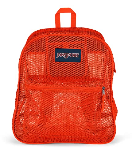 JanSport Mesh Pack - See Through Backpack Ideal for School, Work, Travel, or Beach Outings, Fiesta