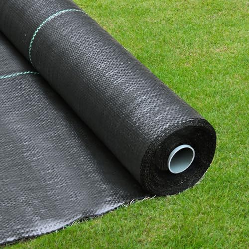 Weed Barrier Landscape Fabric 3x300FT 3.2oz Garden Weed Barrier Fabric Heavy Duty Woven Geotextile Fabric Weed Blocker Fabric Driveway Fabric Ground Cover Weed Barrier Mat Weed Control Fabric