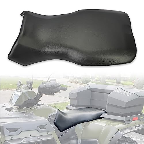 KUAFU ATV Seat Replacement Compatible with 2005-2014 Polaris Sportsman 400/450/500/600/700/800/Hawkeye 400 Complete Seat Artificial Leather Replacement for 2683433-070 2684882-070