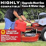 EZ-POUR Gas Can Spout Replacement – Multi-Use For Deluxe Gas Cans and Water Jugs (Pack of 1) - 1, 2, 5 Gallon HI-FLO System with Extension, Flame Arrestor, Flexible Gas Can Nozzle for Jerry Cans