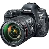 Canon EOS 6D Mark II DSLR Camera with 24-105mm f/4L II Lens (1897C009) + Canon EF 50mm Lens + 64GB Memory Card + Color Filter Kit + Case + Corel Photo Software + 2 x LPE6 Battery + More (Renewed)